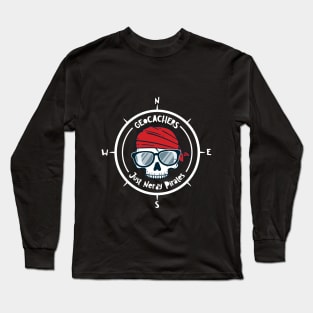 Geocachers - Just Nerdy Pirates Long Sleeve T-Shirt